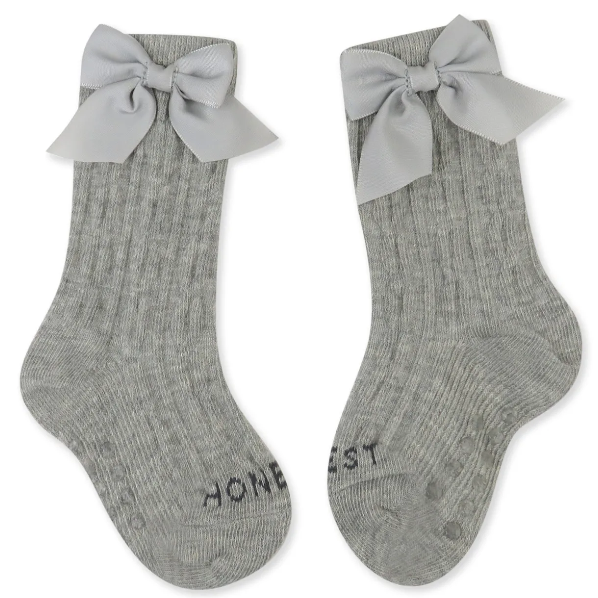 Cable Knit Knee Sock with Bow