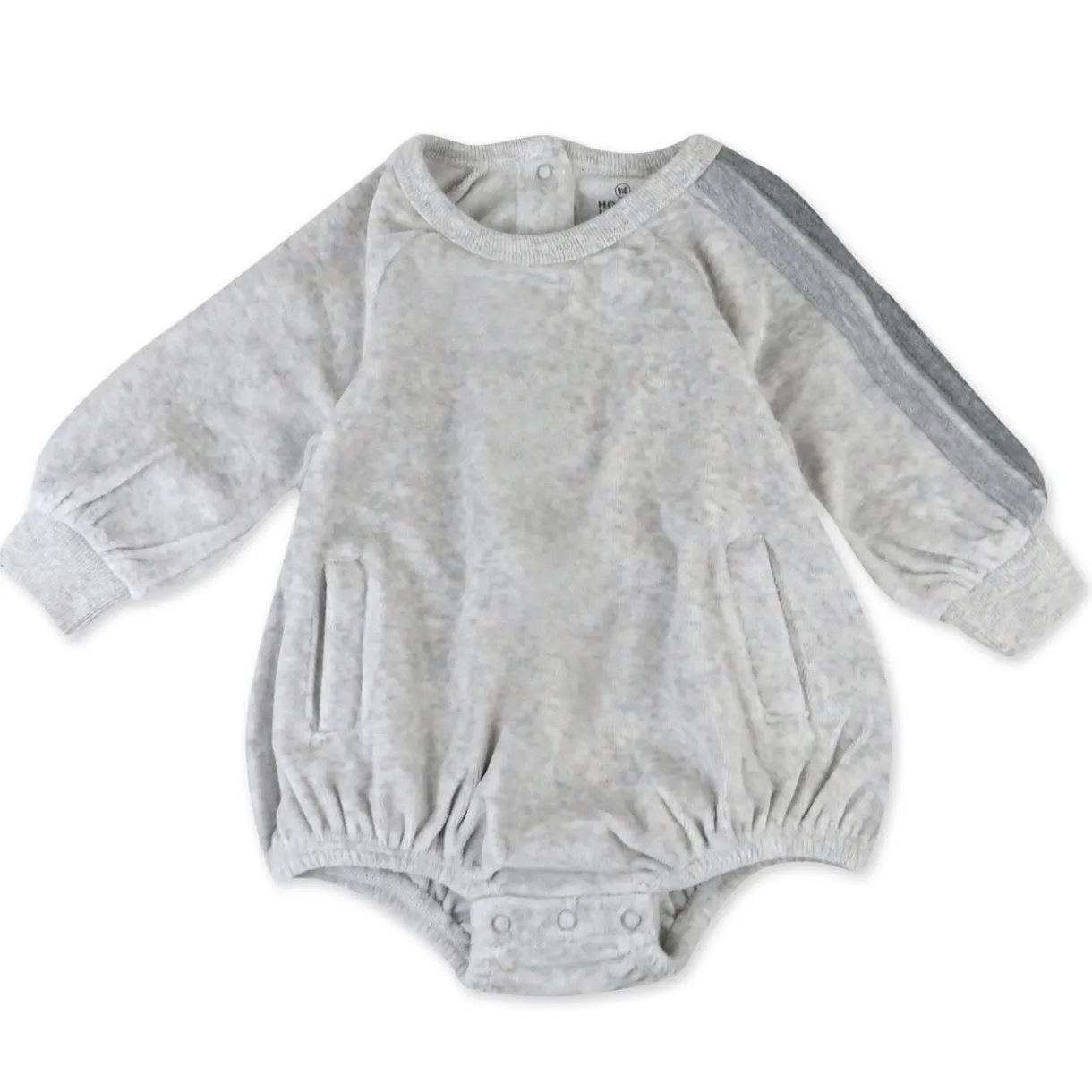 Cozy Velour Bubble Romper