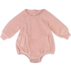 Cozy Velour Bubble Romper