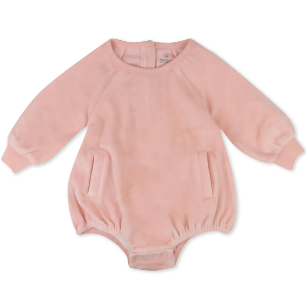 Cozy Velour Bubble Romper