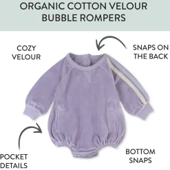 Cozy Velour Bubble Romper