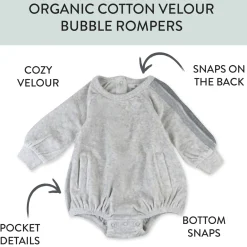 Cozy Velour Bubble Romper