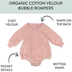 Cozy Velour Bubble Romper