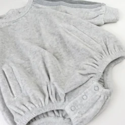 Cozy Velour Bubble Romper