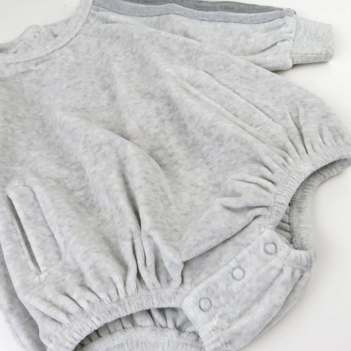 Cozy Velour Bubble Romper