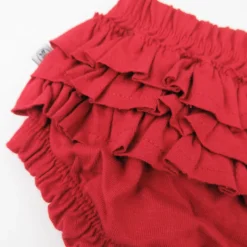 Long Sleeve Ruffle Shoulder Top with Bloomer Set