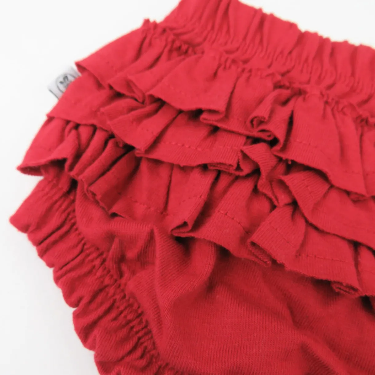 Long Sleeve Ruffle Shoulder Top with Bloomer Set