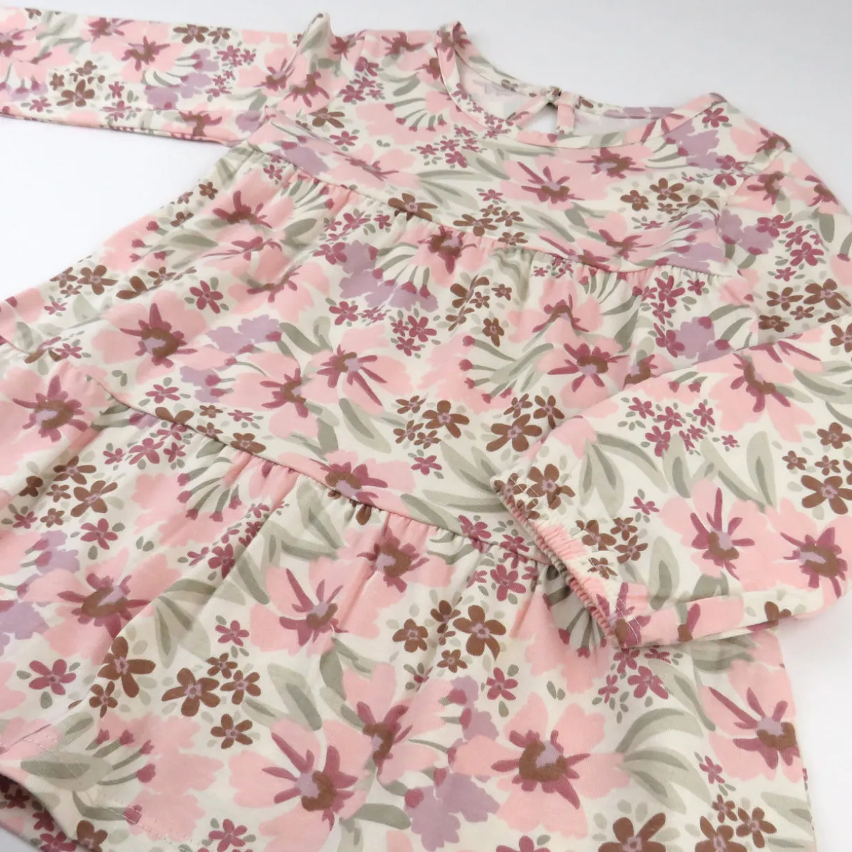 Long Sleeve Tiered Dress