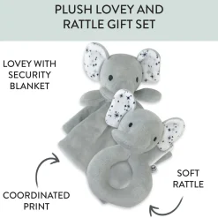 Lovey and Rattle JUMBO HUGS Gift Set