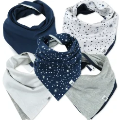 Multipack Organic Cotton Reversible Bandana Bibs