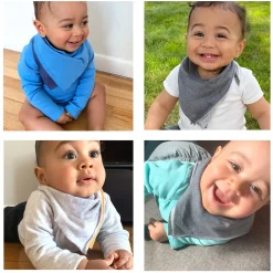 Multipack Organic Cotton Reversible Bandana Bibs