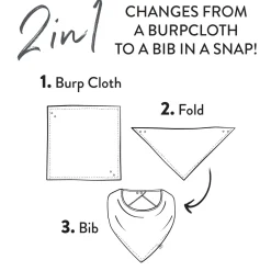 Multipack Organic Cotton Reversible Bandana Bibs
