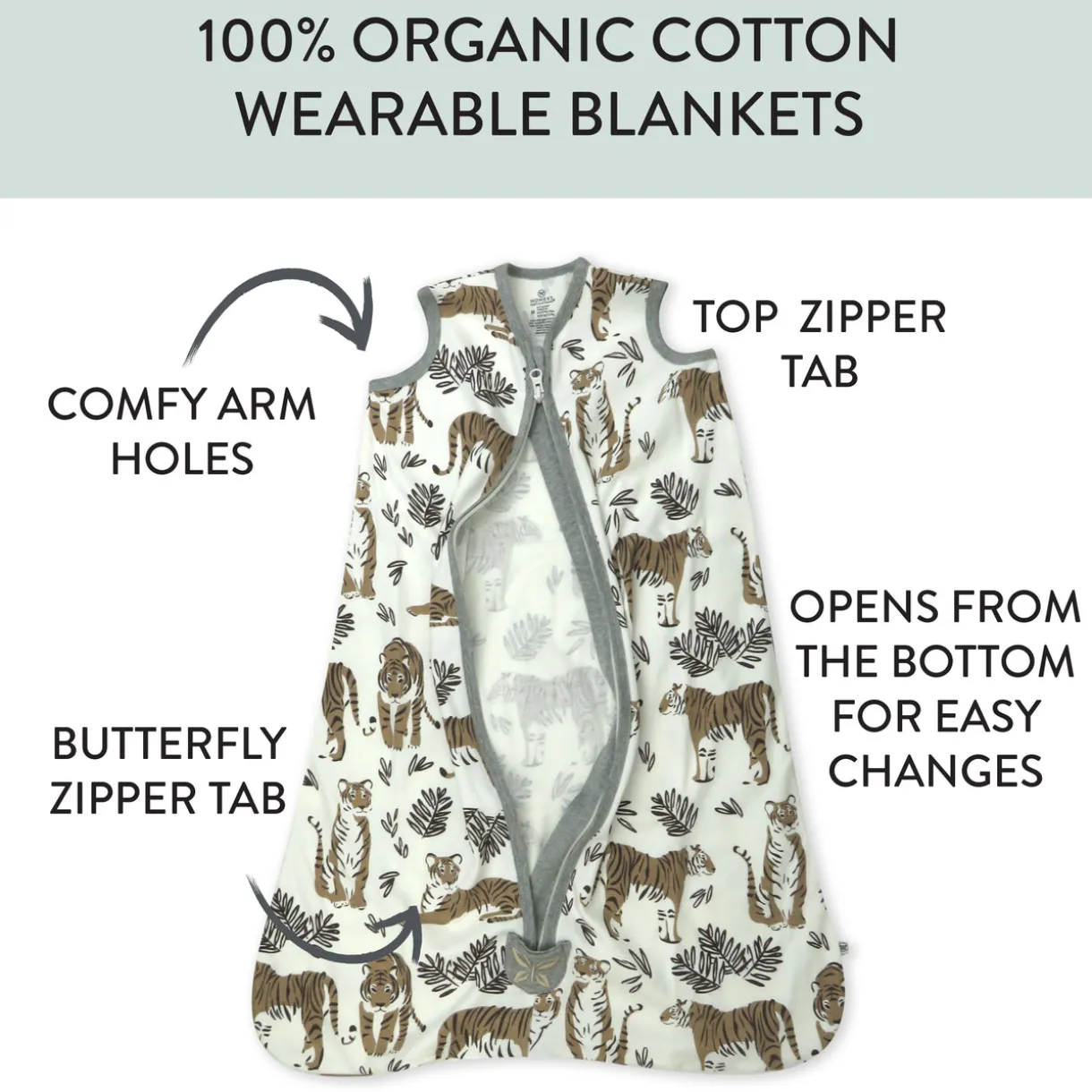 Organic Cotton Classic Wearable Blanket