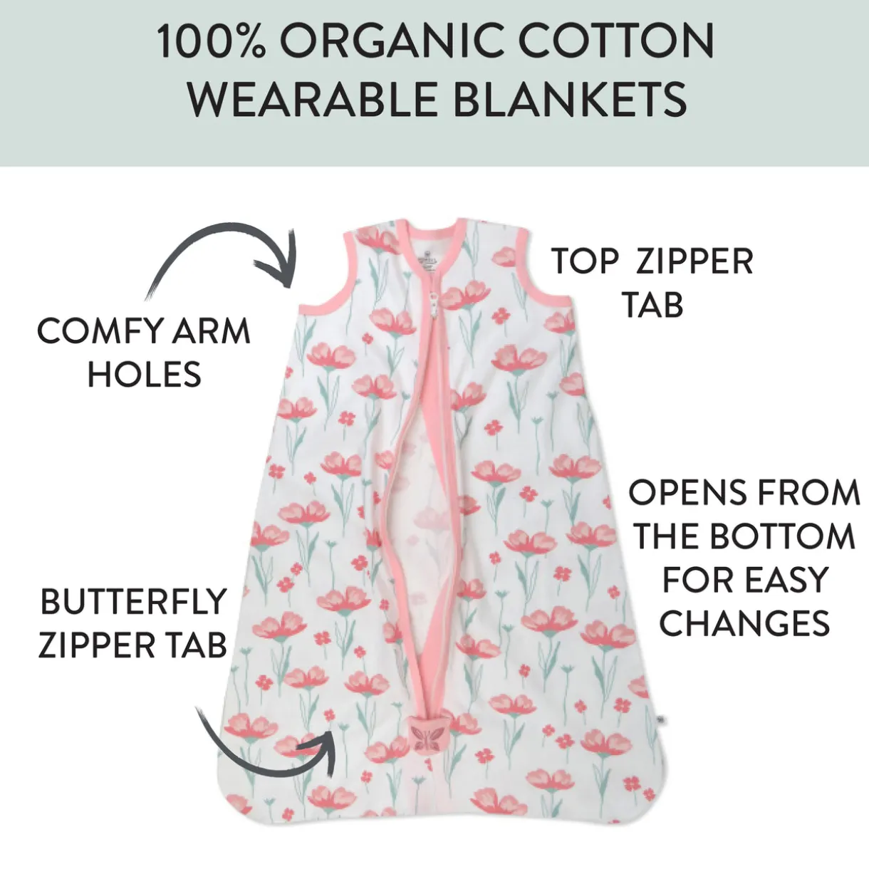 Organic Cotton Classic Wearable Blanket