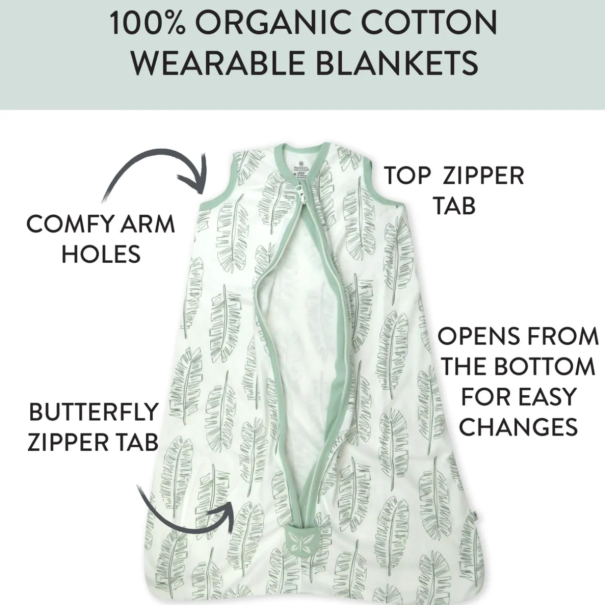 Organic Cotton Classic Wearable Blanket