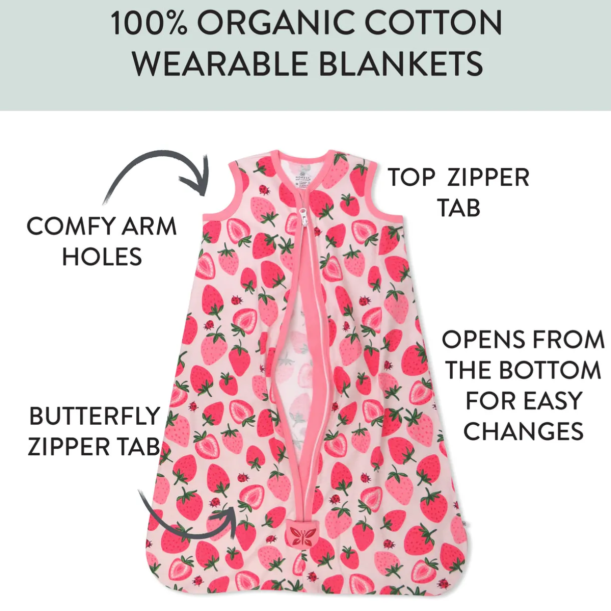 Organic Cotton Classic Wearable Blanket