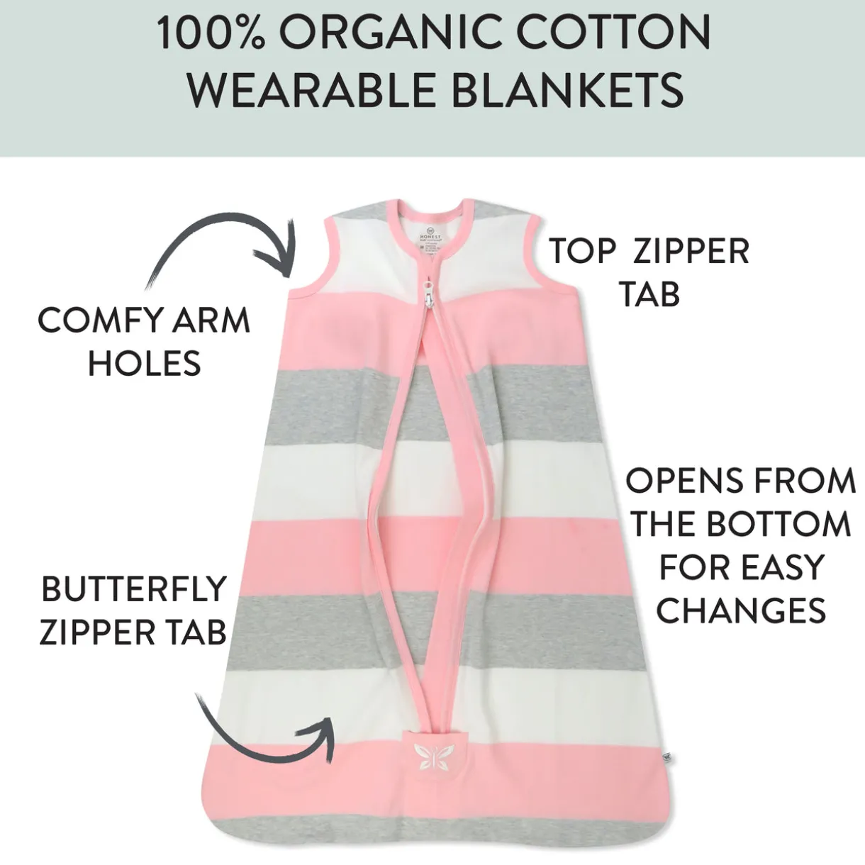 Organic Cotton Classic Wearable Blanket