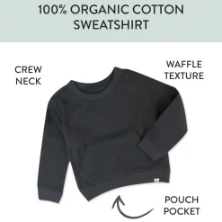 Organic Cotton Comfy Crew Sweatshirt
