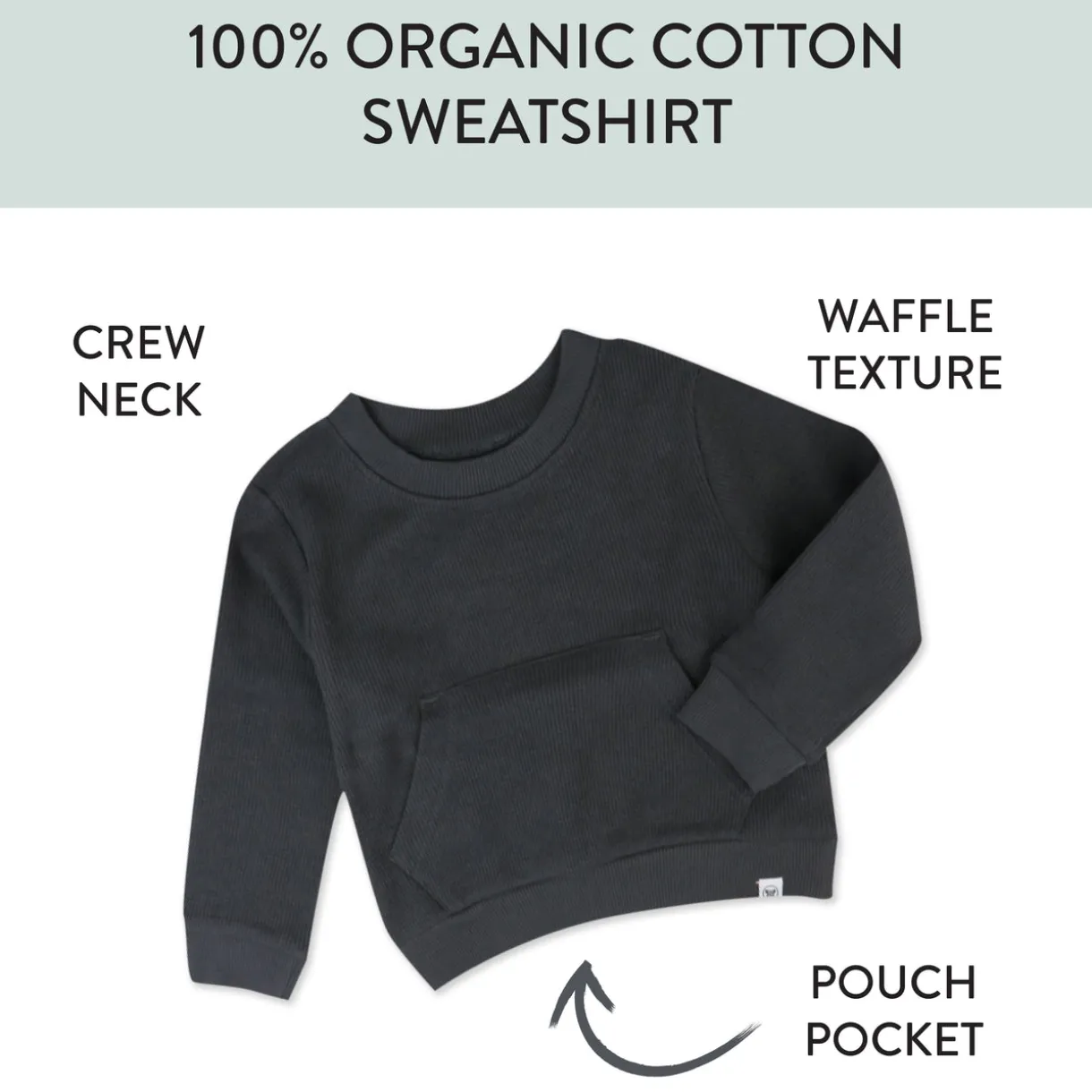 Organic Cotton Comfy Crew Sweatshirt