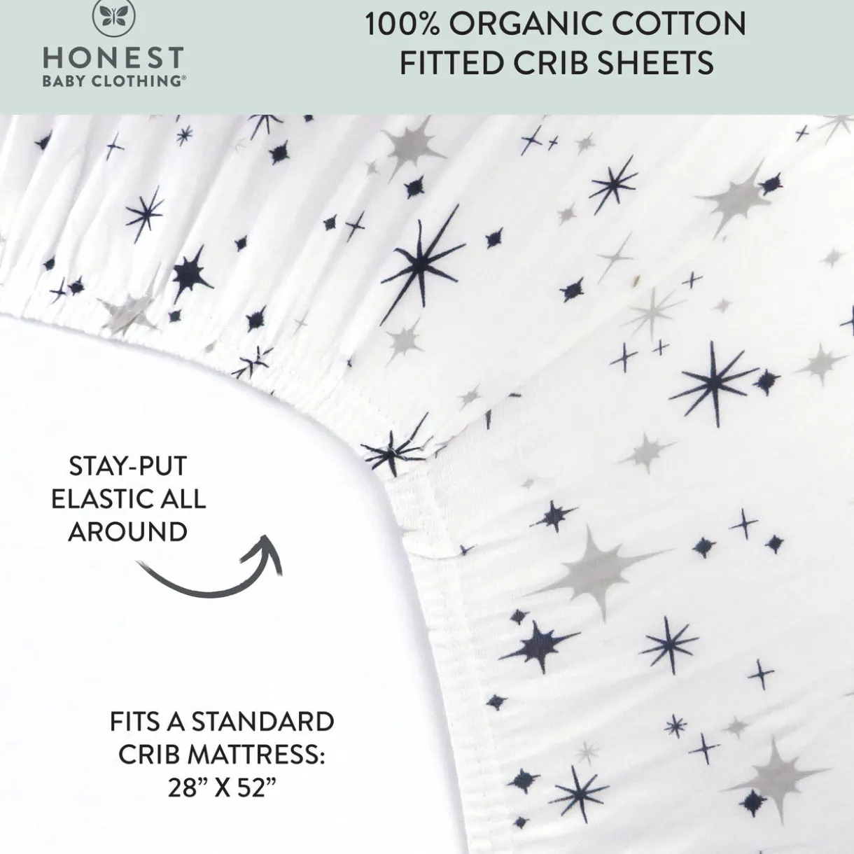 Organic Cotton Fitted Crib Sheet