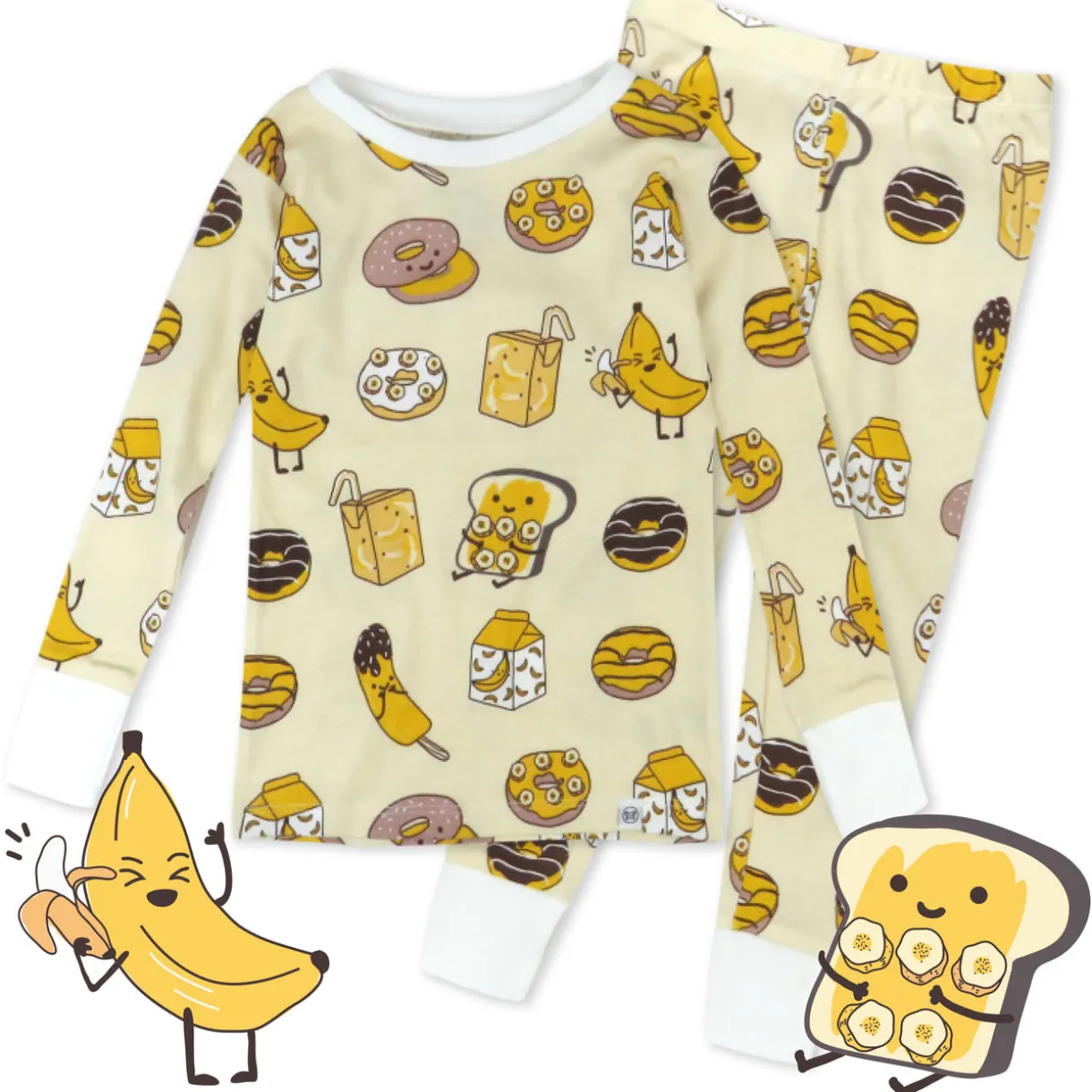 Organic Cotton Fun Foods Pajamas For Babies & Toddlers