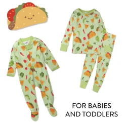 Organic Cotton Fun Foods Pajamas For Babies & Toddlers