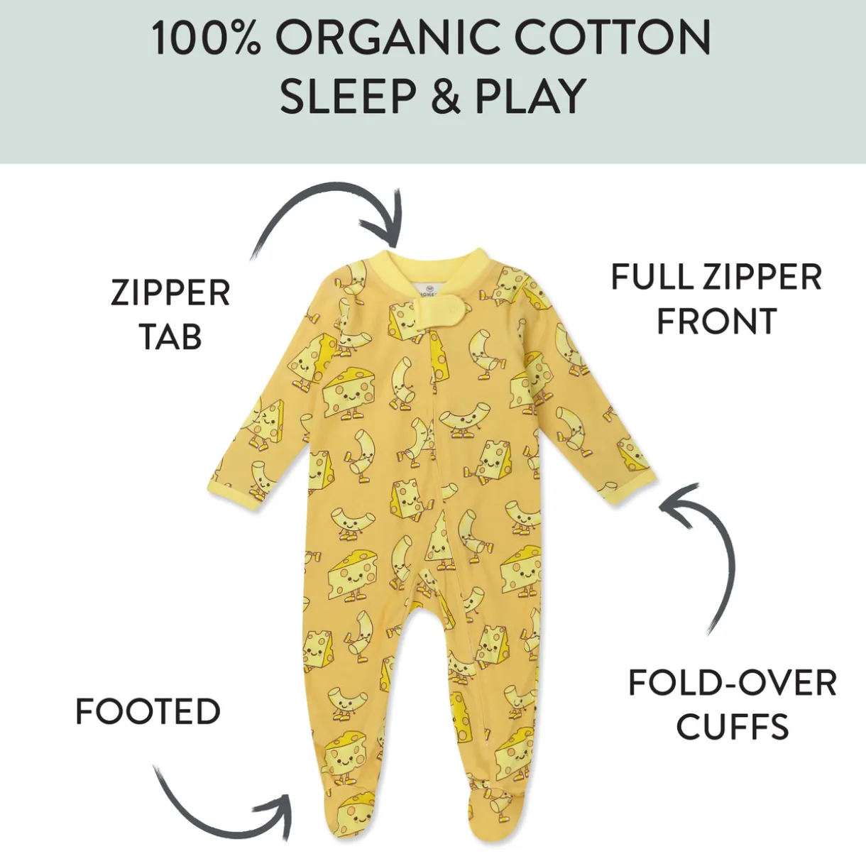 Organic Cotton Fun Foods Pajamas For Babies & Toddlers