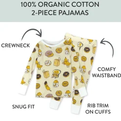 Organic Cotton Fun Foods Pajamas For Babies & Toddlers
