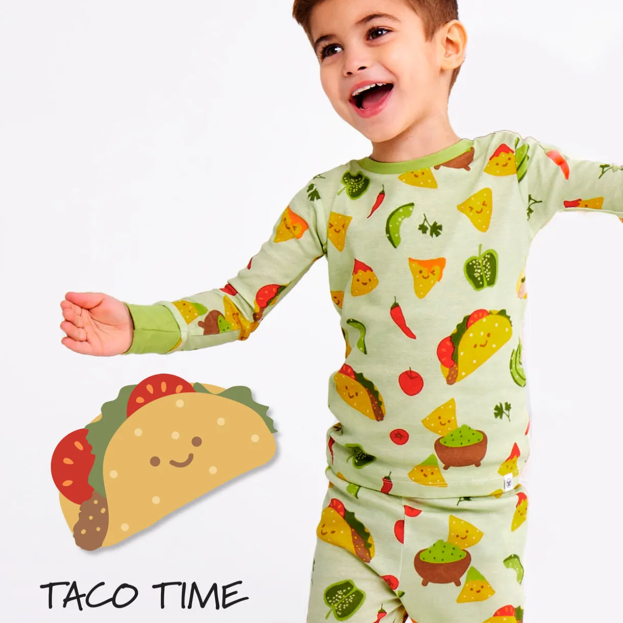 Organic Cotton Fun Foods Pajamas For Babies & Toddlers