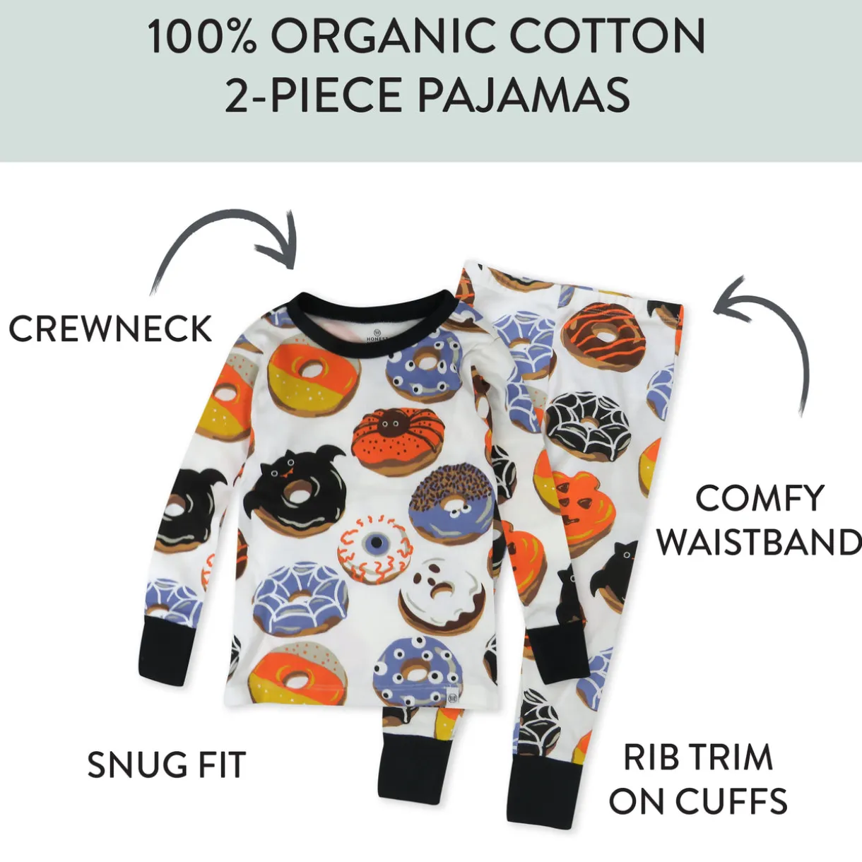Organic Cotton Fun Foods Pajamas For Babies & Toddlers