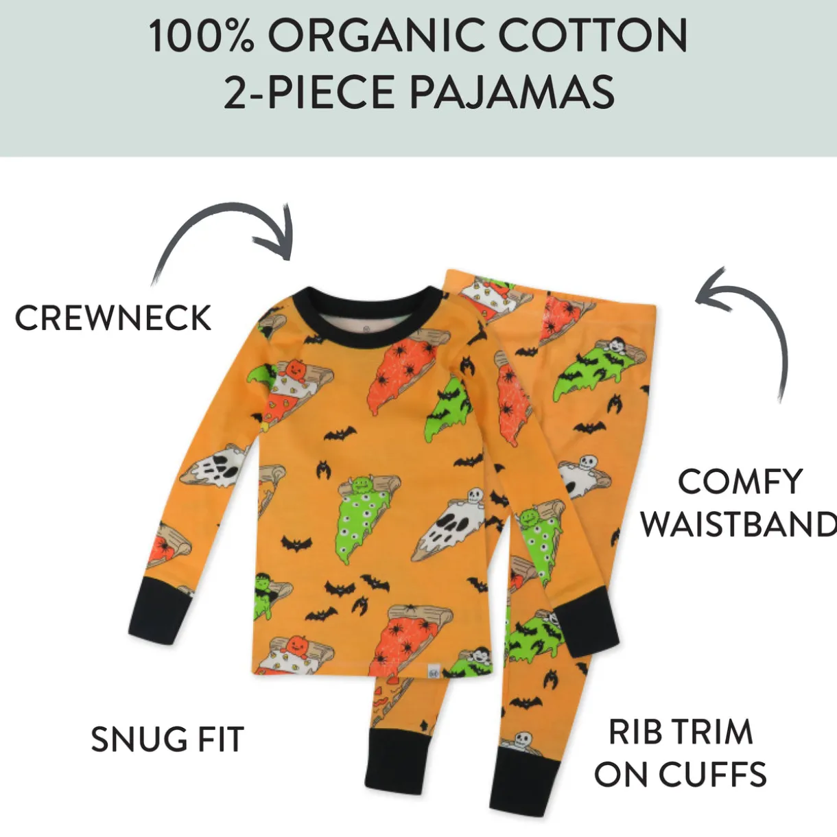 Organic Cotton Fun Foods Pajamas For Babies & Toddlers