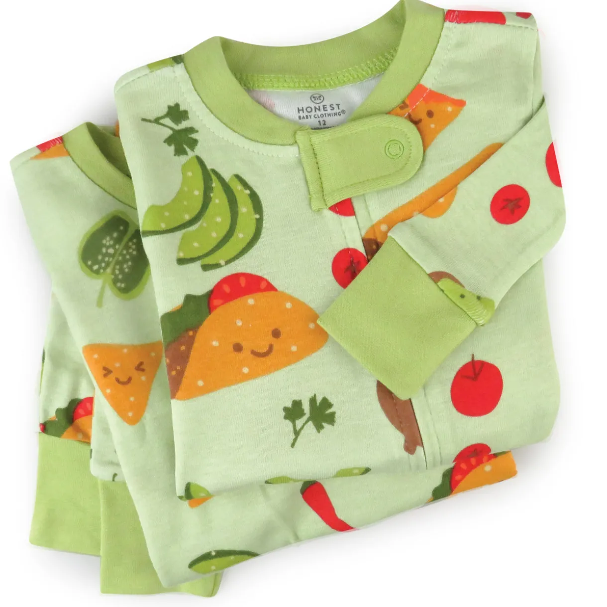 Organic Cotton Fun Foods Pajamas For Babies & Toddlers