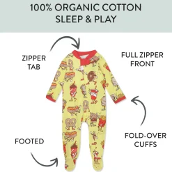 Organic Cotton Fun Foods Pajamas For Babies & Toddlers