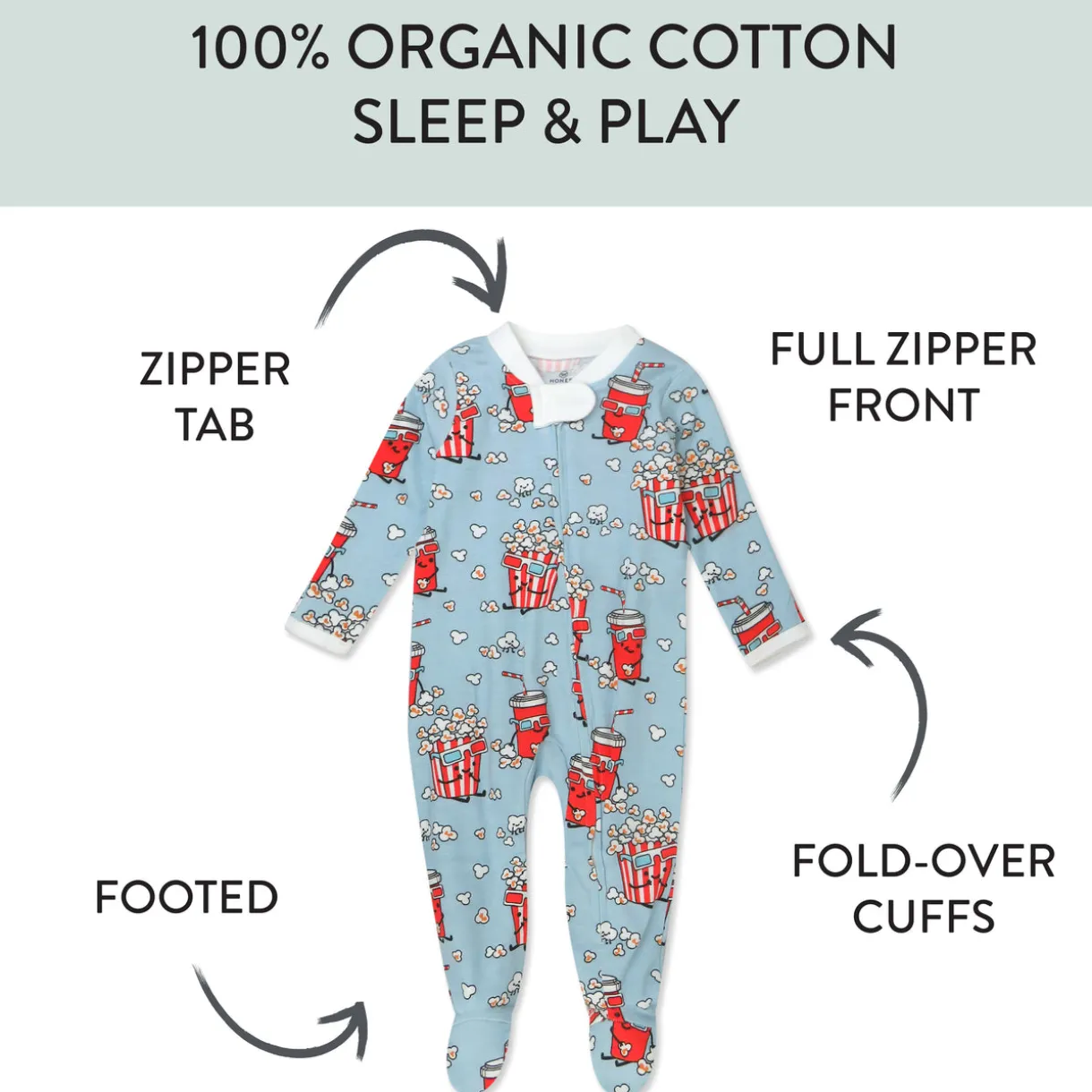 Organic Cotton Fun Foods Pajamas For Babies & Toddlers
