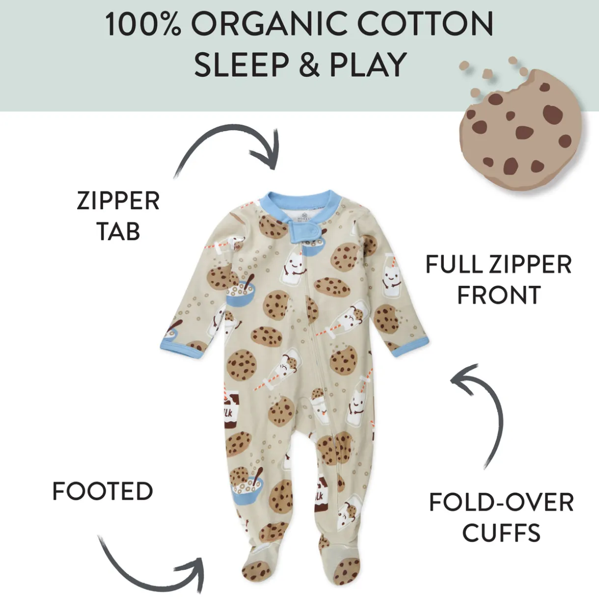 Organic Cotton Fun Foods Pajamas For Babies & Toddlers