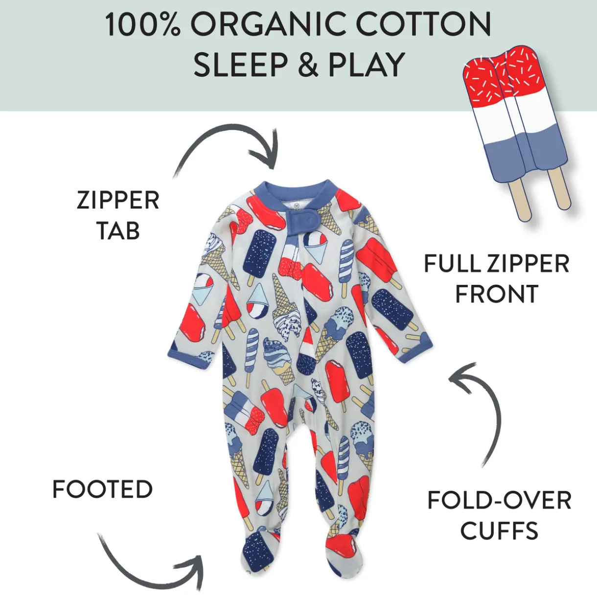Organic Cotton Fun Foods Pajamas For Babies & Toddlers