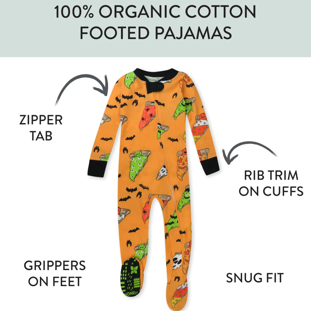 Organic Cotton Fun Foods Pajamas For Babies & Toddlers