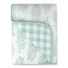 Organic Cotton Hand-Quilted Reversible Baby Blanket