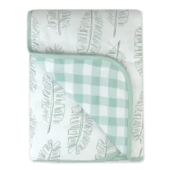 Organic Cotton Hand-Quilted Reversible Baby Blanket