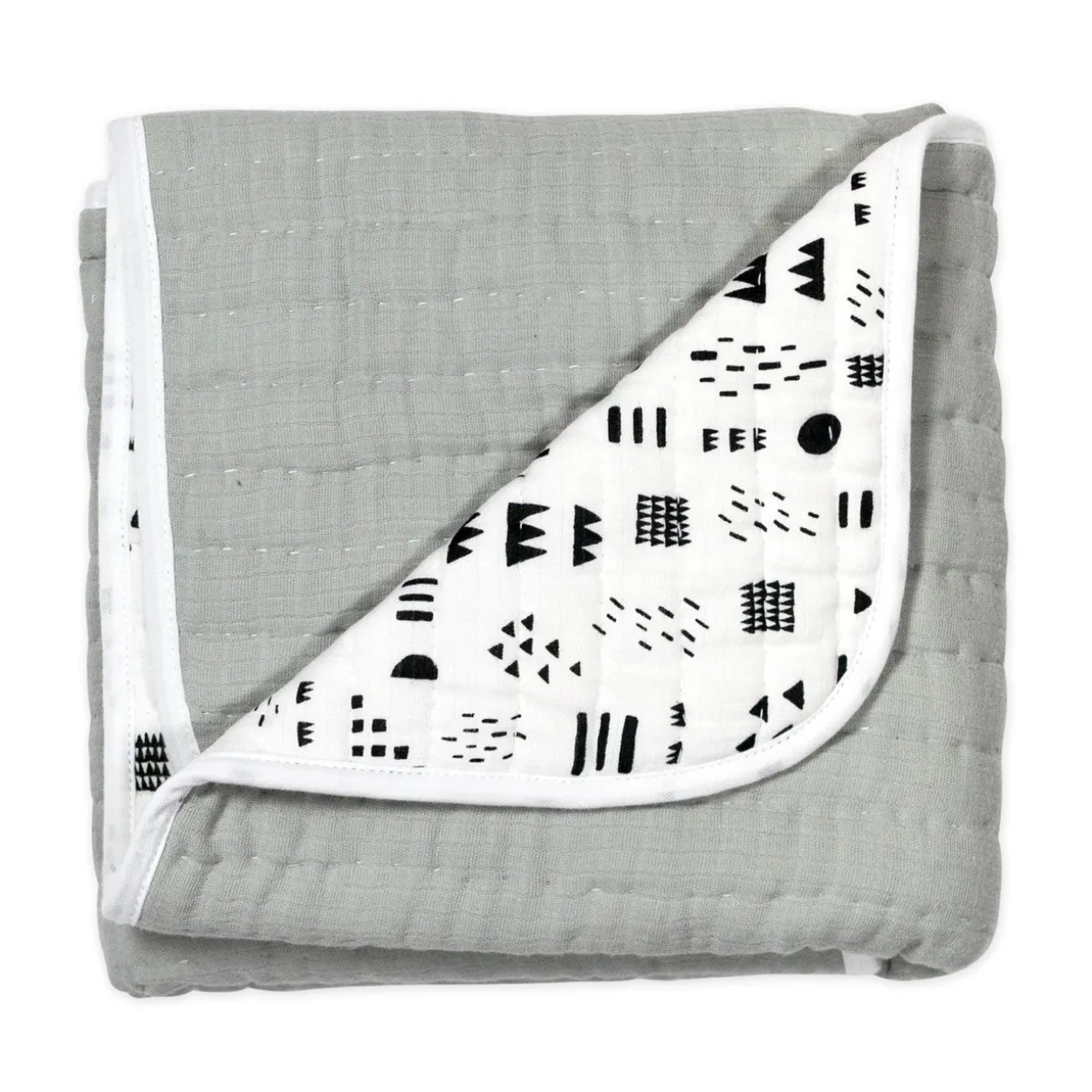Organic Cotton Hand-Quilted Blanket