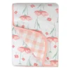 Organic Cotton Hand-Quilted Reversible Baby Blanket