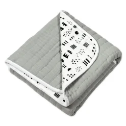 Organic Cotton Hand-Quilted Blanket