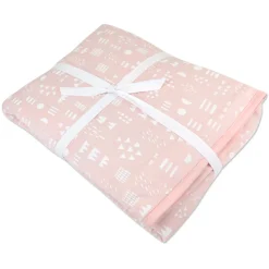 Organic Cotton Hand-Quilted Reversible Baby Blanket