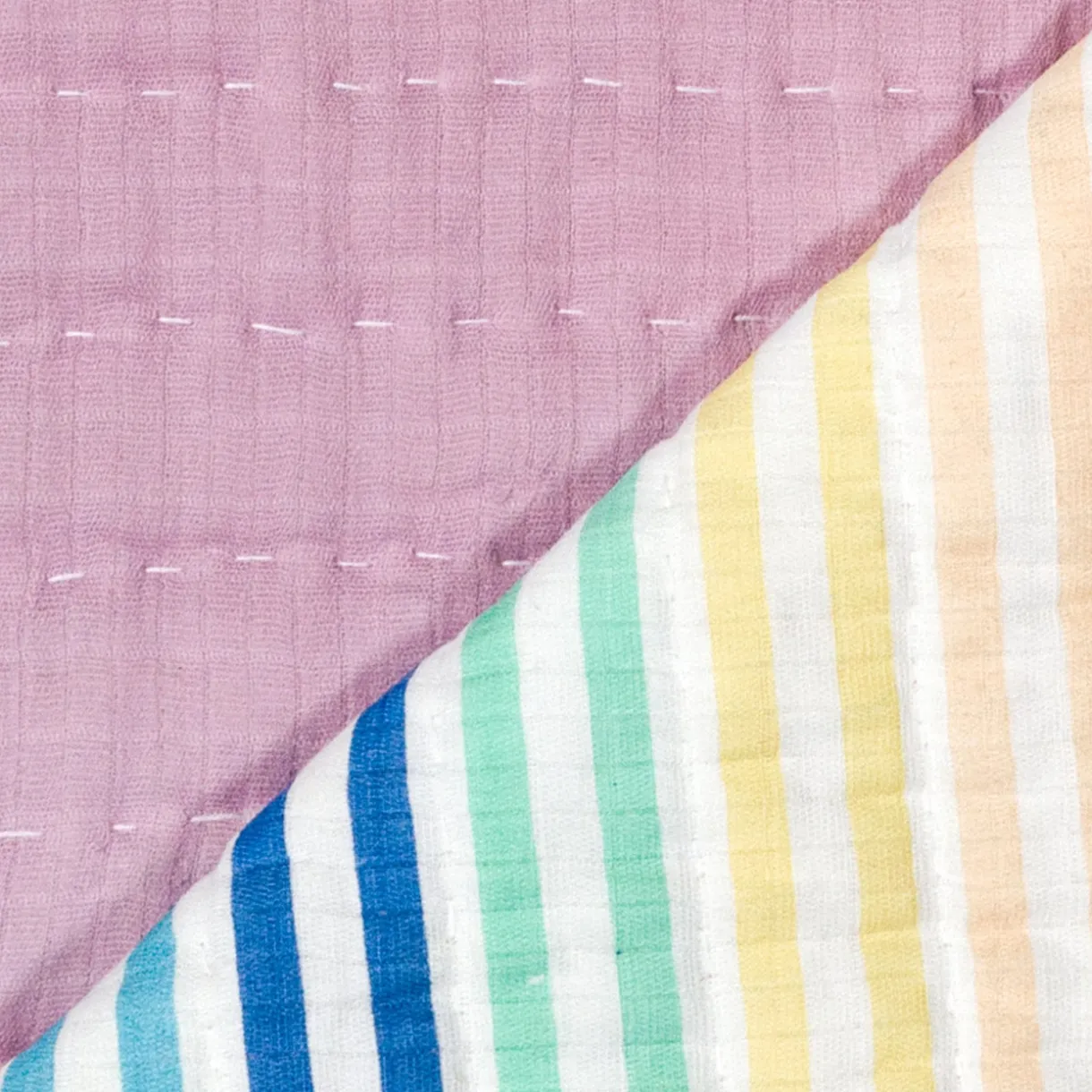 Organic Cotton Hand-Quilted Blanket