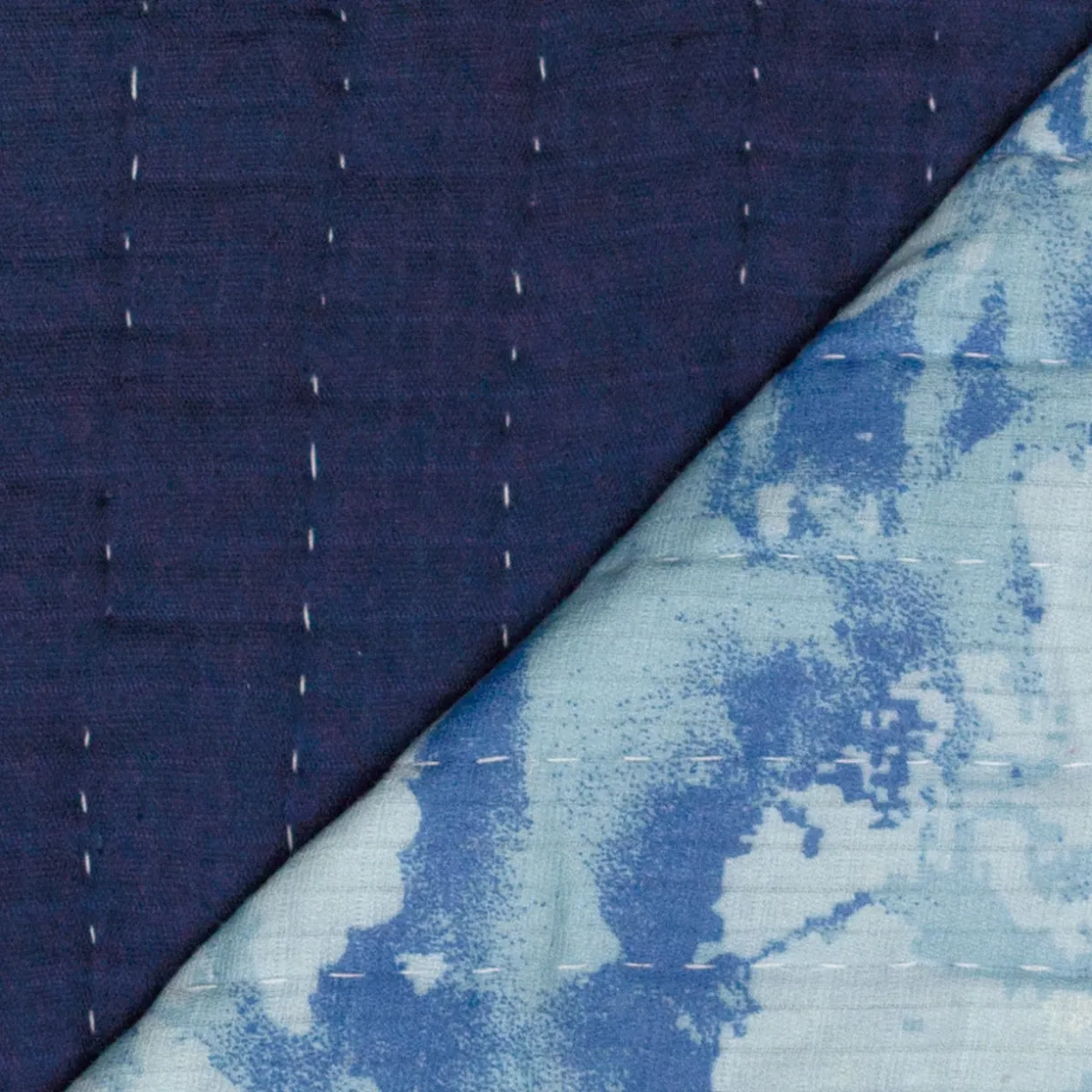 Organic Cotton Hand-Quilted Blanket