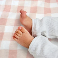 Organic Cotton Hand-Quilted Reversible Baby Blanket