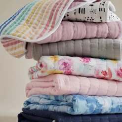 Organic Cotton Hand-Quilted Blanket
