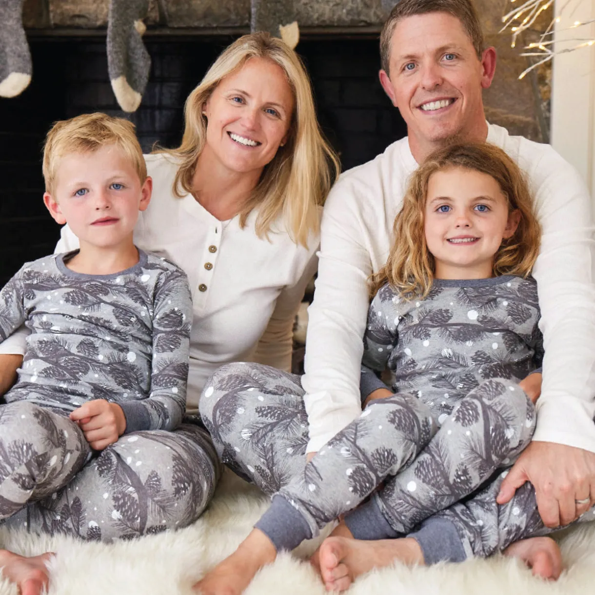 Organic Cotton Holiday Matching Family Pajamas
