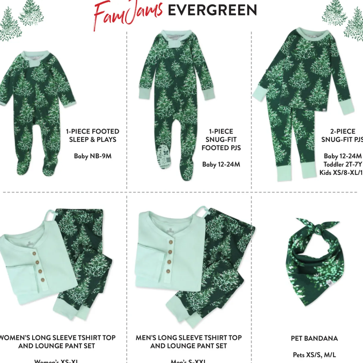 Organic Cotton Holiday Matching Family Pajamas