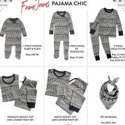 Organic Cotton Holiday Matching Family Pajamas